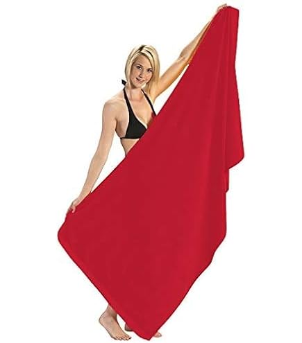 Amazon.com: Heavy Weight Jumbo Size Dobby Hem Velour Beach Towel